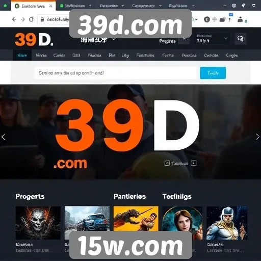 Revisão da interface do usuário do 39d.com